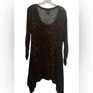 NWOT. Grace Elements Leopard Print Tunic. Never worn.Good condition.